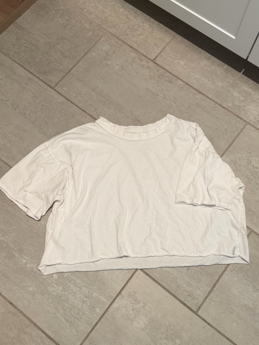 FP Movement by Free People Cotton Cropped Tee in White
